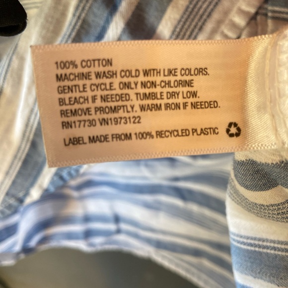 A New Day long sleeve striped blouse size Large - Picture 4 of 4